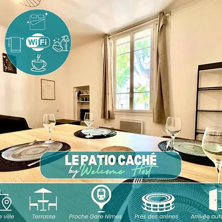 Le Patio Cache Calme & Confort Pres Des Arenes